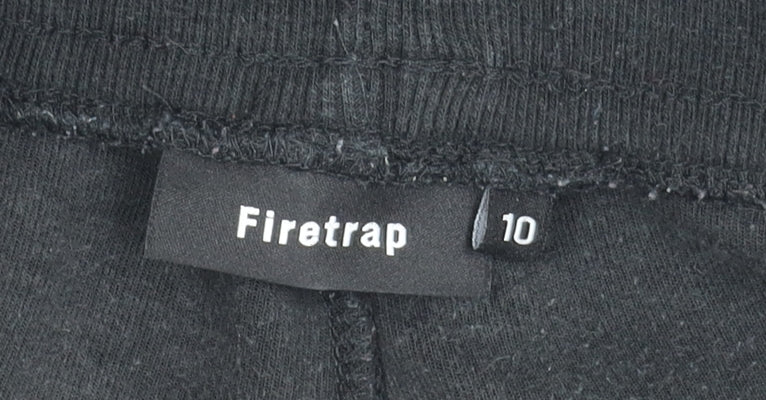Firetrap Unisex Black Jogger Trousers, Relaxed, Size Regular
