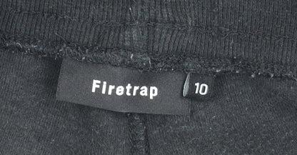 Firetrap Unisex Black Jogger Trousers, Relaxed, Size Regular