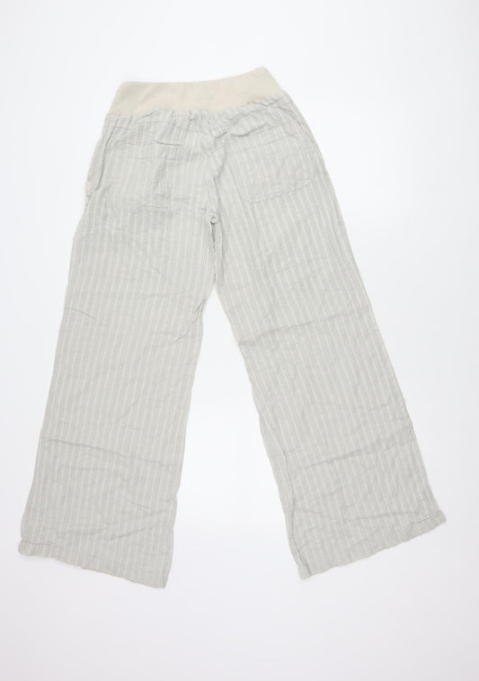 Womens UK Size 8 Divided Relaxed Fit Cropped Beige Trousers