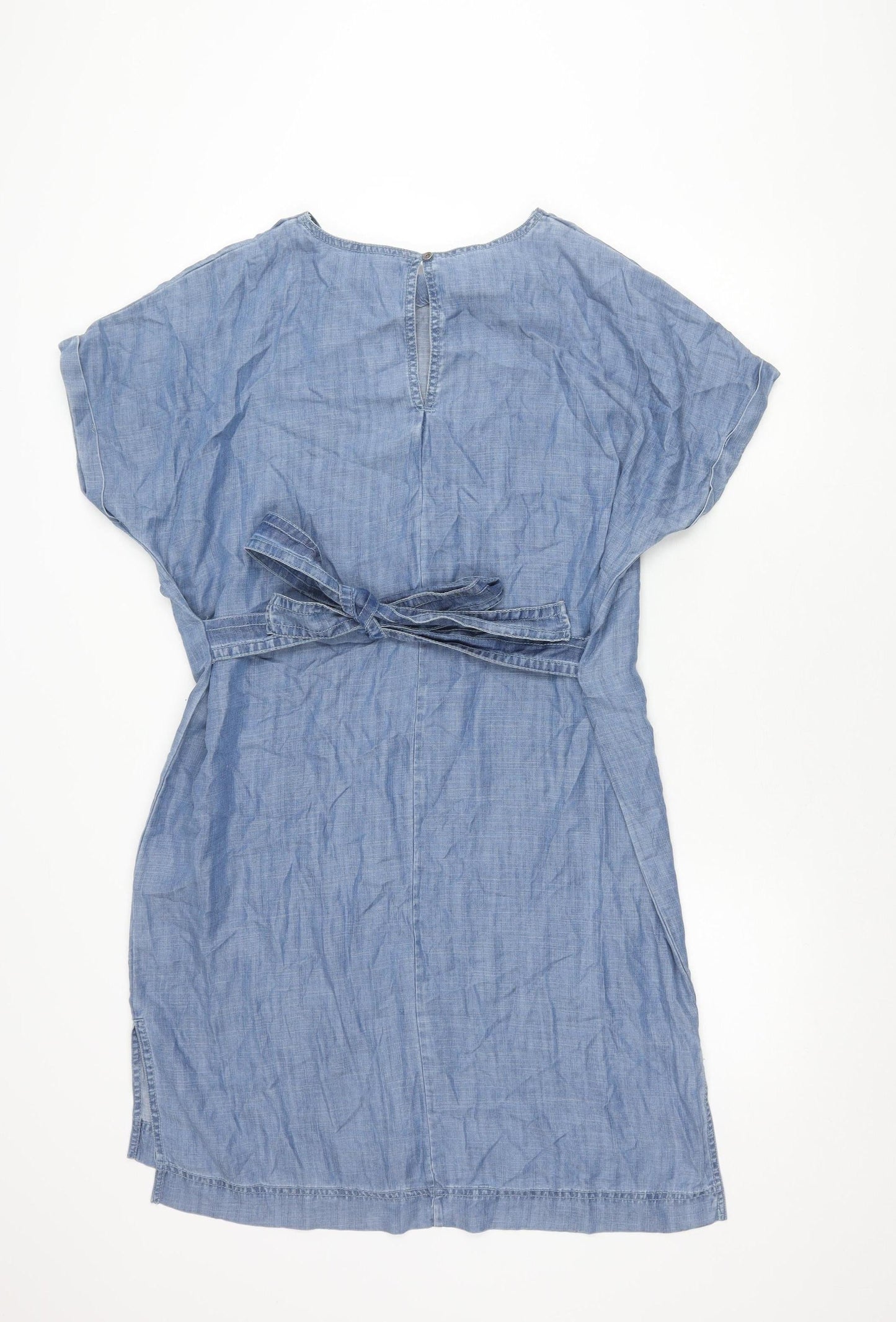 Next Women's Blue Dress Size 14 Lyocell