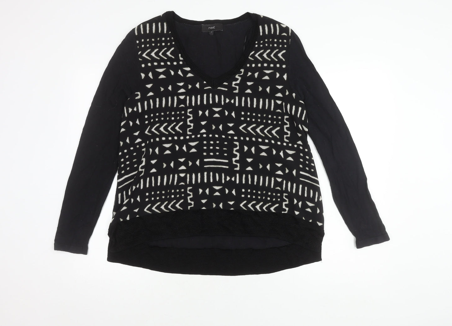 Womens UK Size 12 NEXT Black Basic Blouse