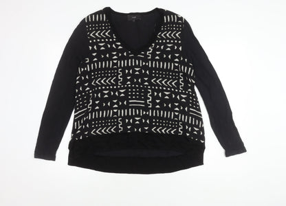 Womens UK Size 12 NEXT Black Basic Blouse