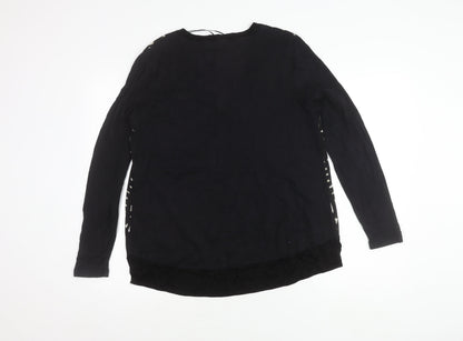 Womens UK Size 12 NEXT Black Basic Blouse