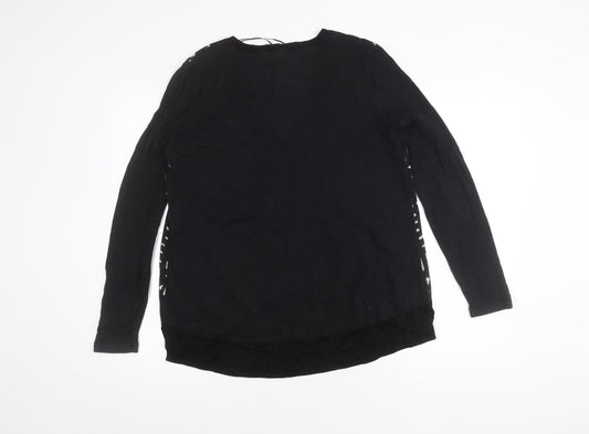 Womens UK Size 12 NEXT Black Basic Blouse