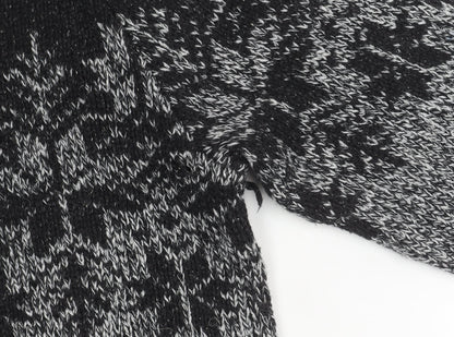 Next Men's Grey Fair Isle Pullover Jumper M