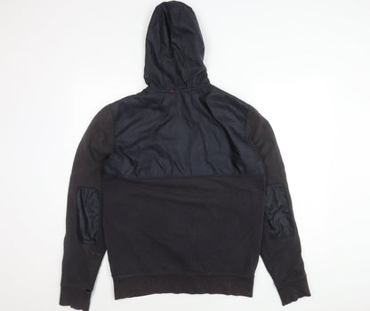 Woolrich Men's Black Hooded Jacket, Size M, Casual Wear