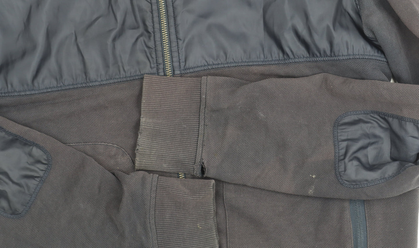 Woolrich Men's Black Hooded Jacket, Size M, Casual Wear