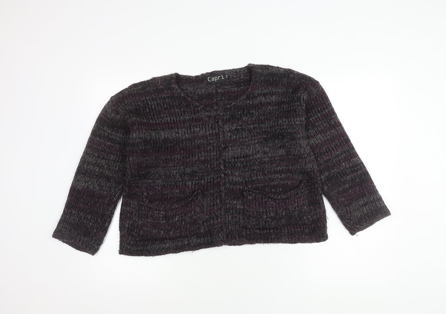 Womens UK Size S Capri Multicoloured Cardigan Jumper