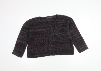 Womens UK Size S Capri Multicoloured Cardigan Jumper