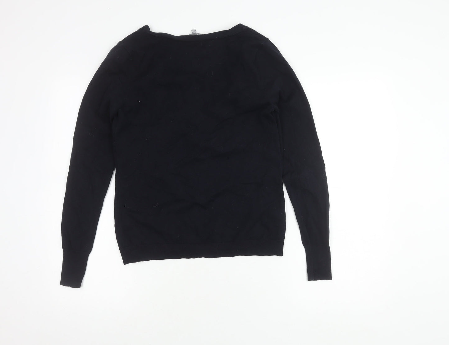 Laura Ashley Women's Black Cardigan UK 10 Cotton Blend