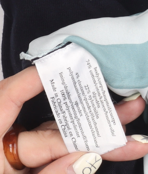 Laura Ashley Women's Black Cardigan UK 10 Cotton Blend