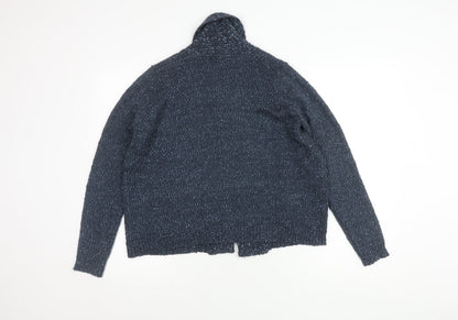 Womens UK Size 10 Marks and Spencer Blue Cardigan Jumper