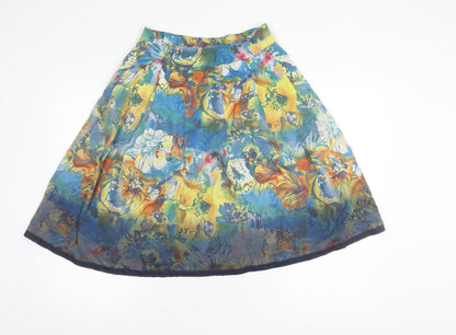 Debbie Shuchat Women's Multicoloured A-Line Knee Skirt