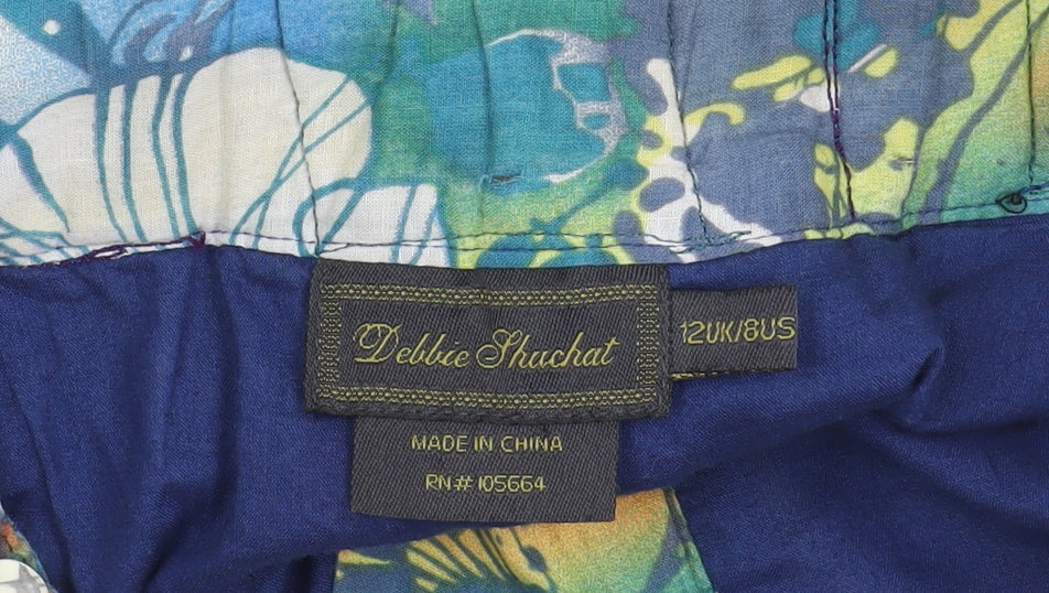 Debbie Shuchat Women's Multicoloured A-Line Knee Skirt