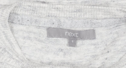 Womens UK Size 6 NEXT Grey Pullover Jumper