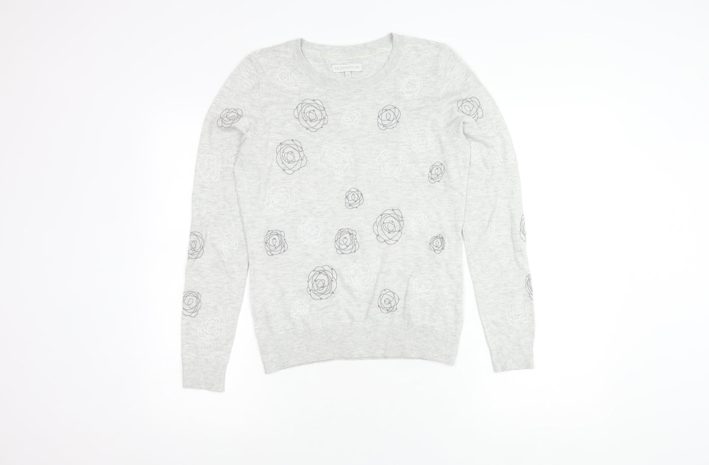 Womens UK Size 8 RJR.John Rocha Grey Pullover Jumper