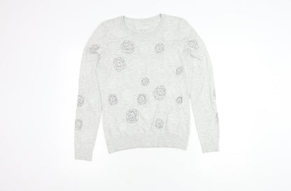 Womens UK Size 8 RJR.John Rocha Grey Pullover Jumper