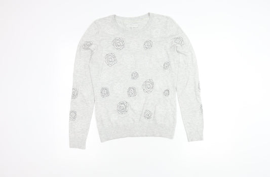 Womens UK Size 8 RJR.John Rocha Grey Pullover Jumper