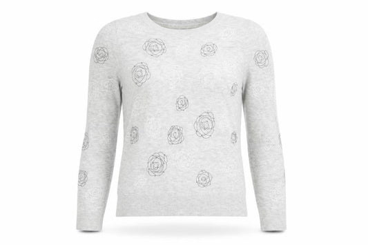 Womens UK Size 8 RJR.John Rocha Grey Pullover Jumper