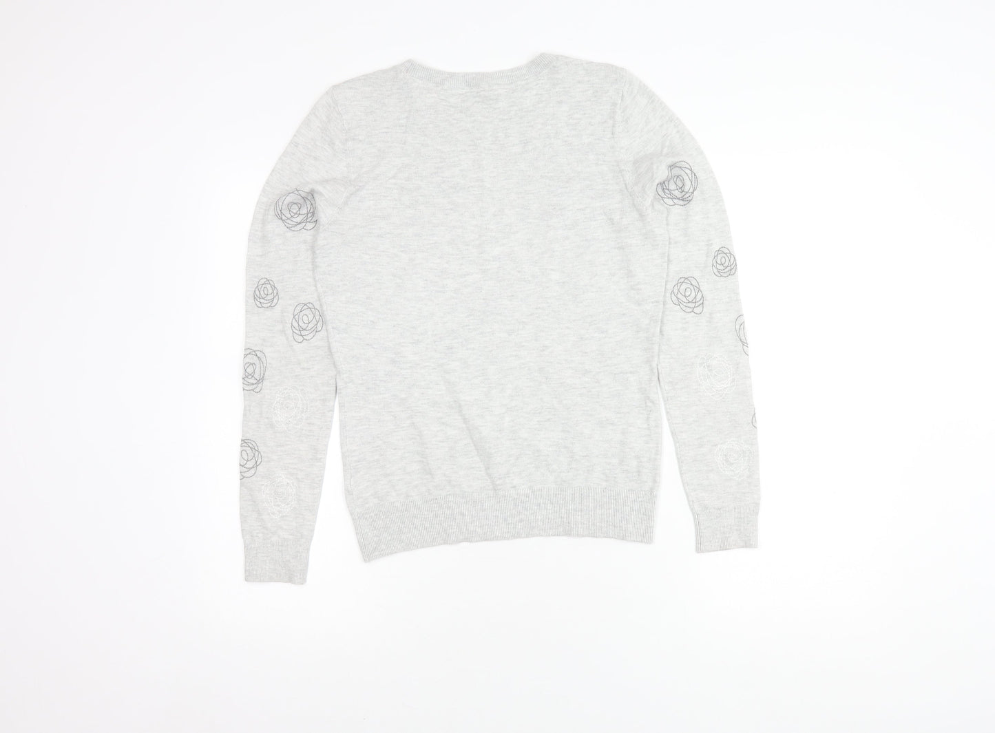 Womens UK Size 8 RJR.John Rocha Grey Pullover Jumper