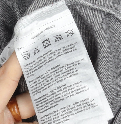 Regatta Women's Grey Sweatshirt Size 10 Zip Neck Logo