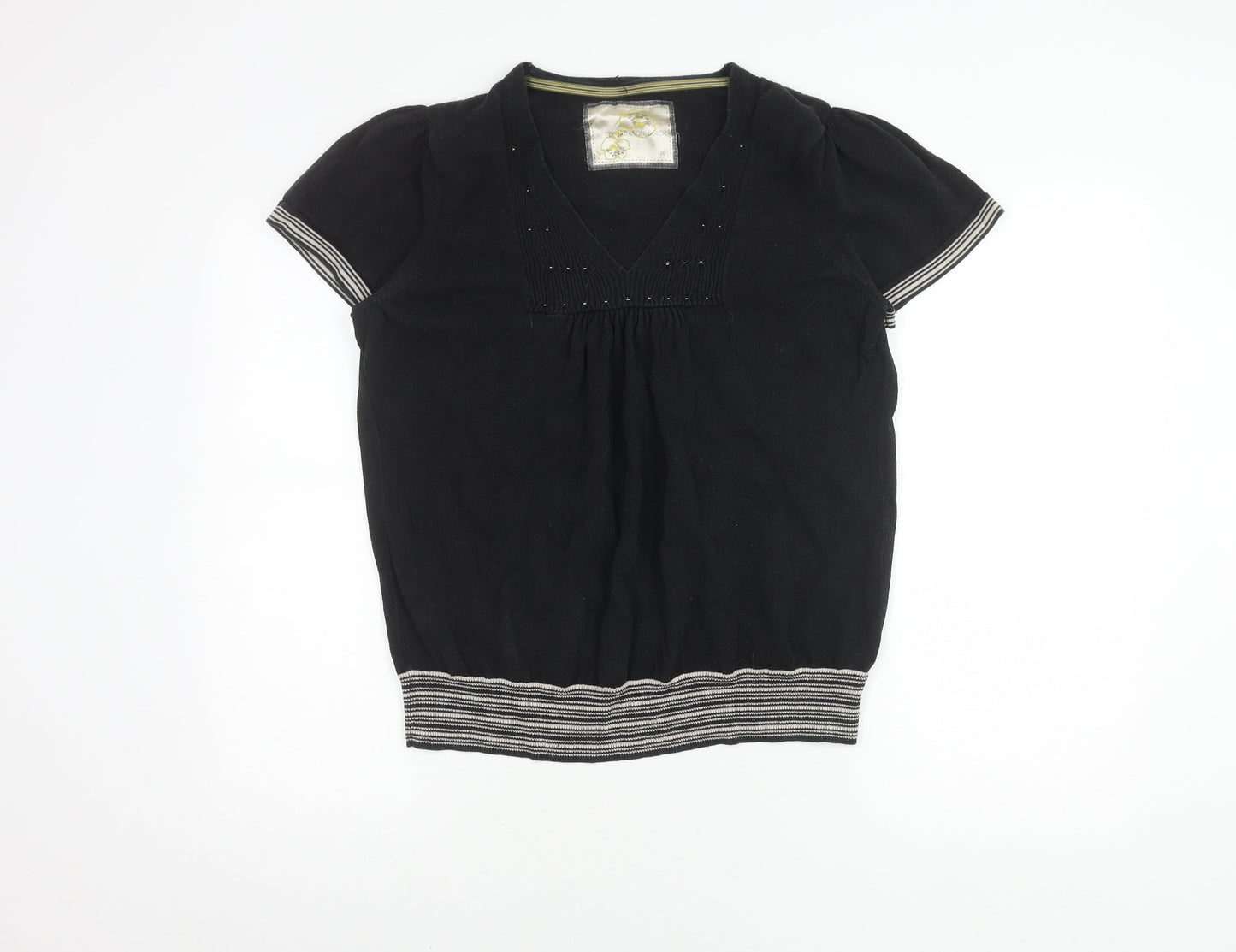 Womens UK Size 20 Betty Jackson Black Basic Blouse