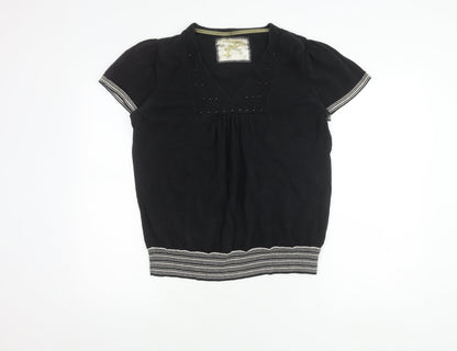 Womens UK Size 20 Betty Jackson Black Basic Blouse