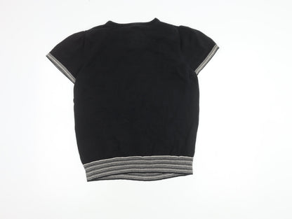 Womens UK Size 20 Betty Jackson Black Basic Blouse