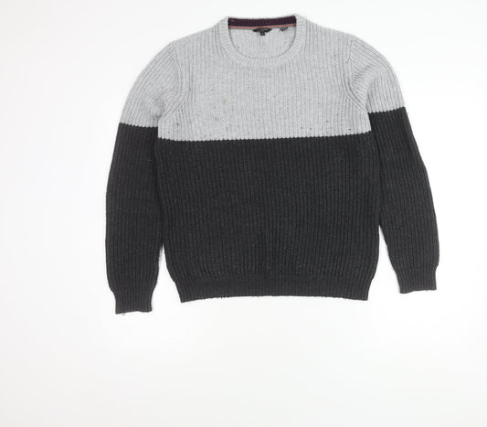 Ted Baker Men's Grey & Black Pullover - Size L