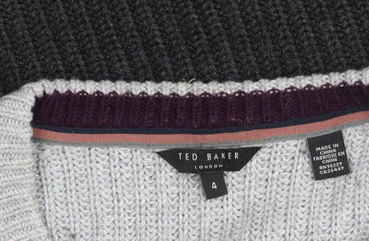 Ted Baker Men's Grey & Black Pullover - Size L