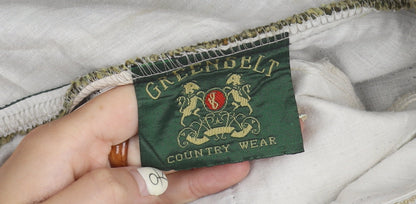 Greenbelt Men's Beige Cropped Wool Trousers Size 32