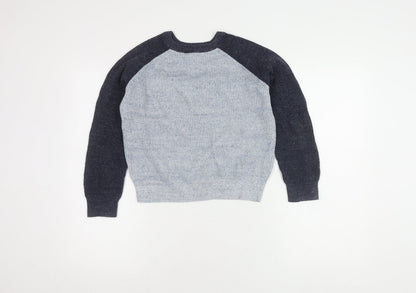 GAP Kids Boys Blue Grey M Pullover Jumper Casual Knit