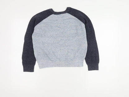 GAP Kids Boys Blue Grey M Pullover Jumper Casual Knit
