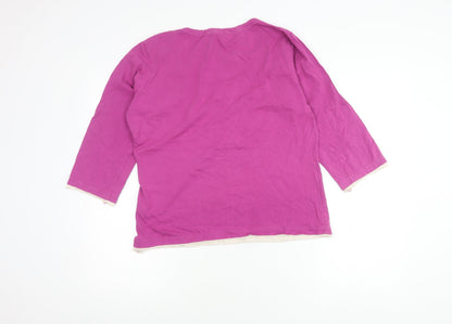 Tommy & Kate Women's Pink 3/4 Sleeve T-Shirt Size 16