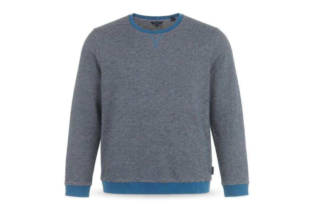 Mens UK Size L Ted Baker Blue Pullover Jumper