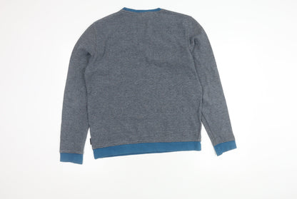 Ted Baker Men's Blue Pullover Jumper L, Classic Crew