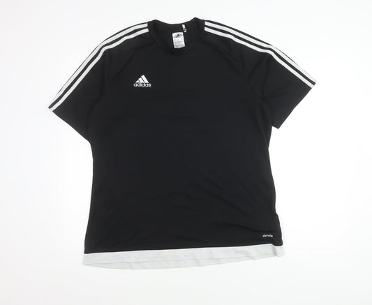 adidas Men's Black XL Gym T-Shirt - Lightweight & Breathable