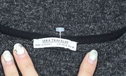 Zara Women Grey Knit Top Size 12