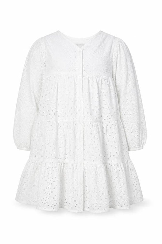 Zara Girls White Dress 11-12 Years Cotton