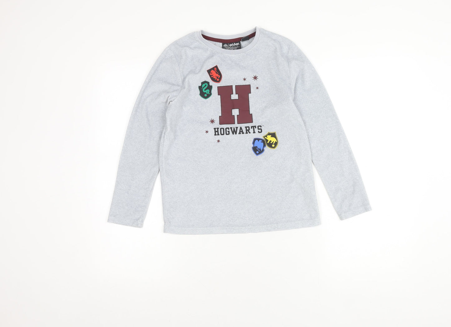 Harry Potter Boys Grey Hogwarts T-Shirt, Size 9-10 Years