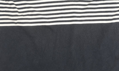 Puma Men's Striped Polo Shirt XL, Black & White