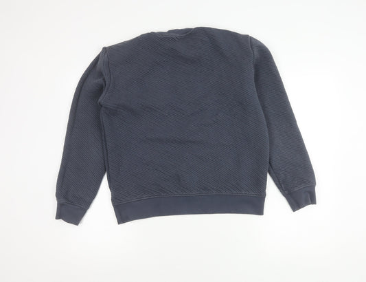 Marks and Spencer Men's Blue M Cotton Pullover Jumper