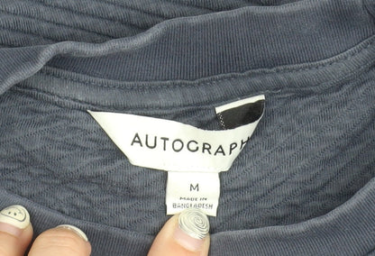 Marks and Spencer Men's Blue M Cotton Pullover Jumper