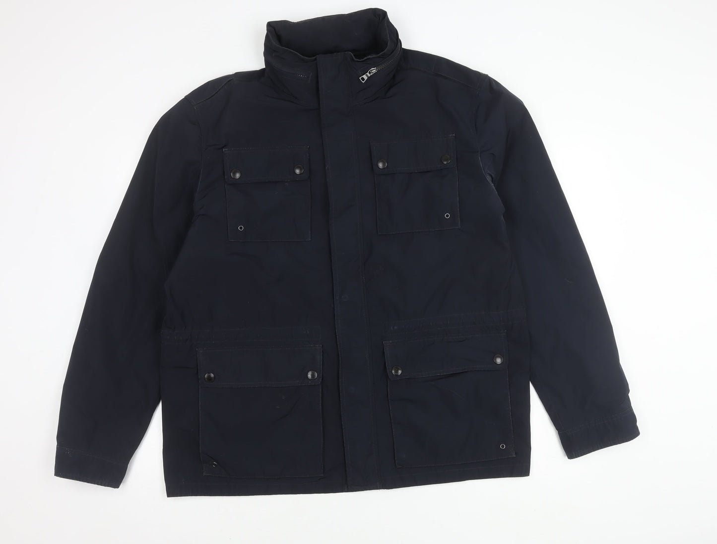 Mens UK Size XL Marks and Spencer Navy Military Jacket