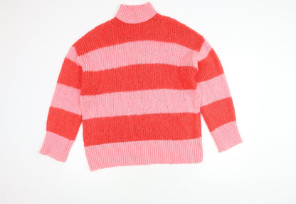Womens UK Size 8 MNG Pink Pullover Jumper