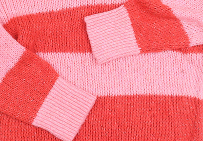 Womens UK Size 8 MNG Pink Pullover Jumper