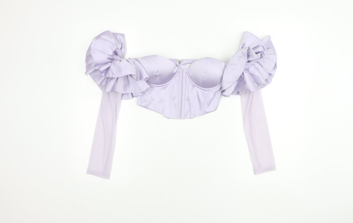 Womens UK Size 10 Oh Polly Purple Cropped Blouse