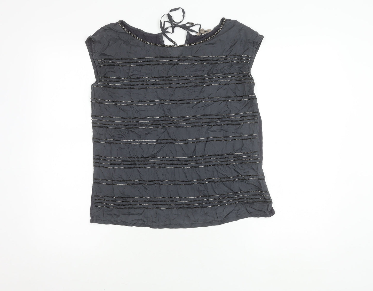 Womens UK Size S Jigsaw Black  Blouse