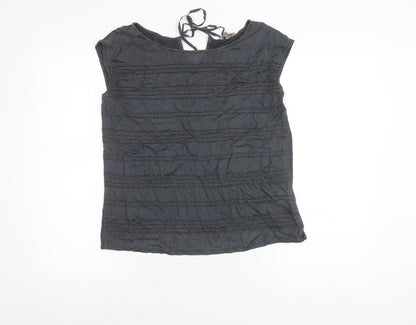 Womens UK Size S Jigsaw Black  Blouse