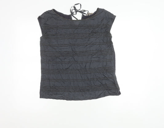 Womens UK Size S Jigsaw Black  Blouse